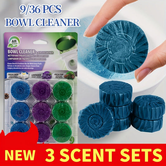 Automatic Toilet Bowl Cleaner Tablets, Fresh Linen, Lavender, Pine or Mix