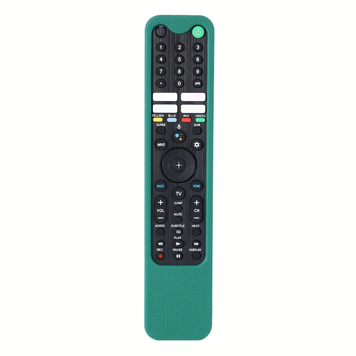 Glow in the Dark TV Remote Silicone Case Universal with Lanyard – Anti-Slip Protective Cover, Remote Holder for Most TV Remotes, Drop Protection, Red & Dark Green, Never Lose Your Remote Again
