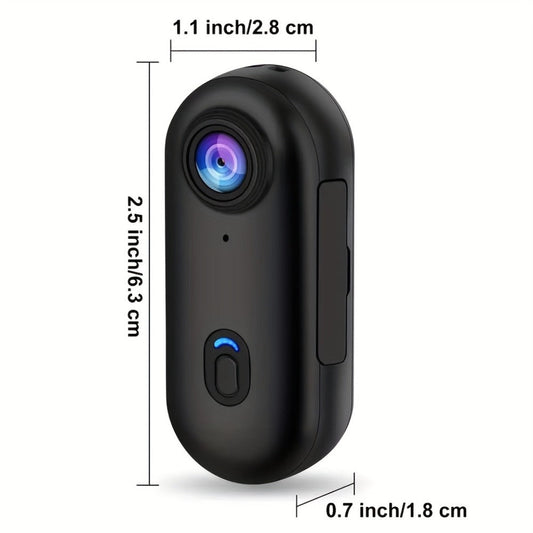 Thumb Action Camera with 4K or 1080p Options, Auto Exposure & TF Storage