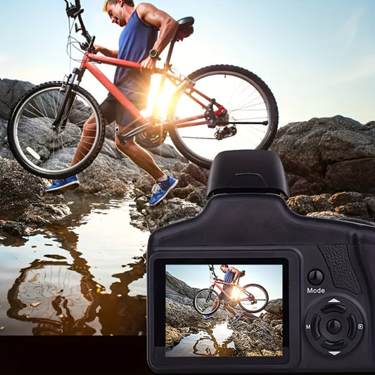 Compact Vlog Camera by MARVUE, 1080p with 2.4-Inch LCD & 16x Digital Zoom