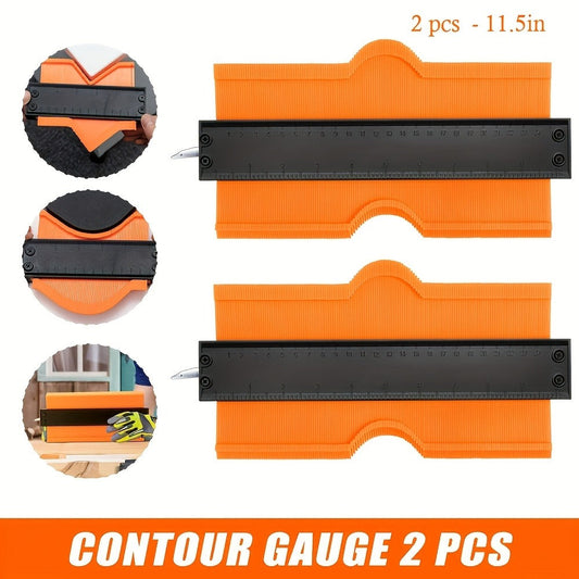 Locking Contour Gauge, 2-Pack, 6.5-Inch or 11.5-Inch Profile Duplicator for Flooring