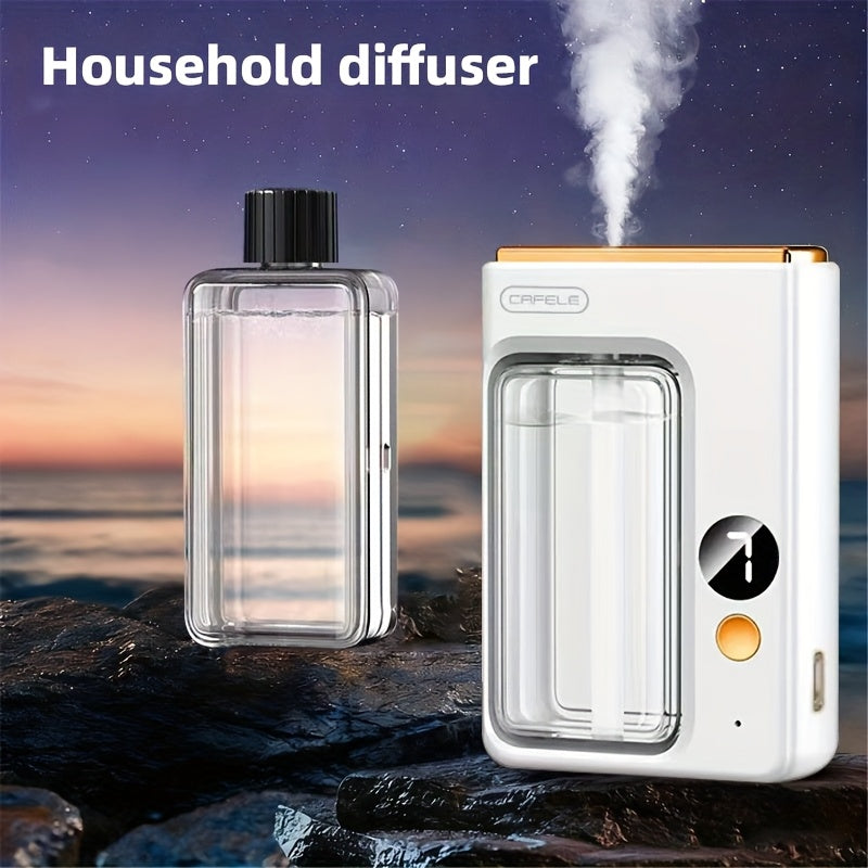 Essential Oil Diffuser for Home Bedroom – Large Capacity Ultrasonic Aroma Humidifier, 7-Level Mist, USB, Auto Shut-Off | Encounter Gardenia Hilton Shangri-La Ocean Scents | 1 or 3 Bottle Bundle