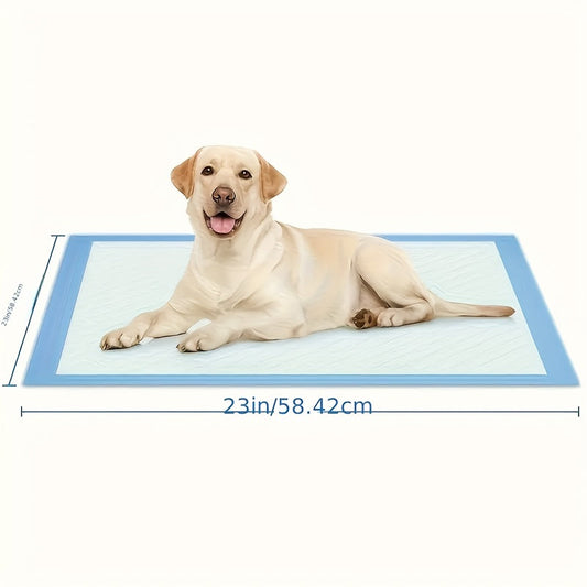 Disposable Pet Pee Pads, 23.6 x 23.6 in, 50–400 Count with Extra-Thick 125-Count Option