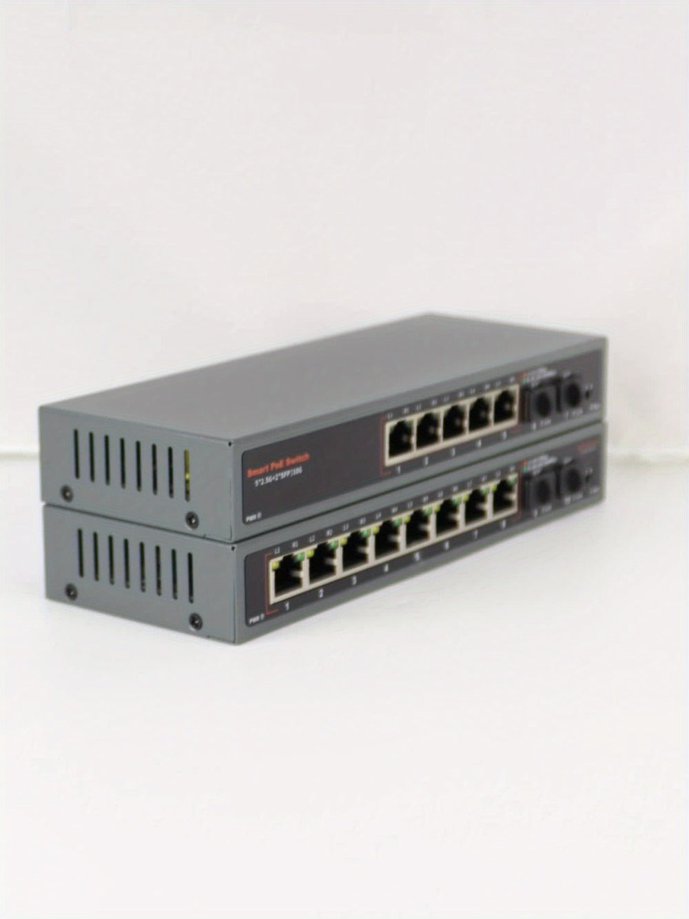 10-Port 2.5G Network Switch with 10G SFP+ Uplink - Fanless Metal Unmanaged Ethernet Switch, 8x 2.5GbE RJ45, 40Gbps Capacity, Plug and Play for NAS Home Lab Gaming Office