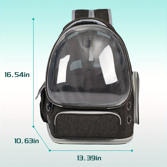 Cat Carrier Backpack with Bubble Window and Dual Entry, Six Color Options