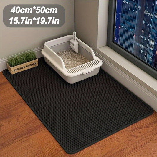Cat Litter Trapper Mat, Double-Layer Honeycomb with Non-Slip Base, 3 Sizes