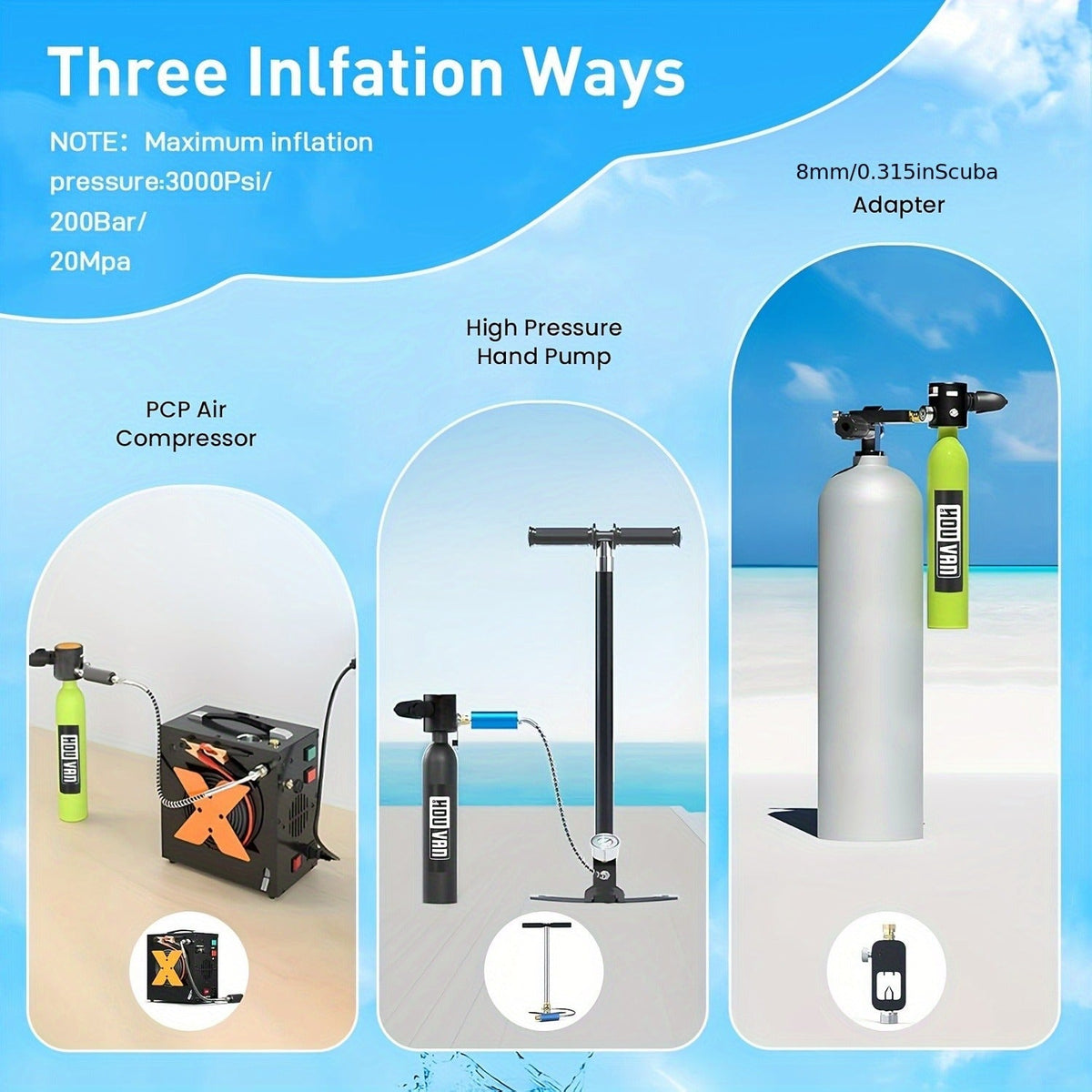 Aluminum Alloy Mini Diving Tank 0.5L – Portable Scuba Oxygen Cylinder with Regulator for Underwater Photography Snorkeling Recreation Leisure Diving Adults