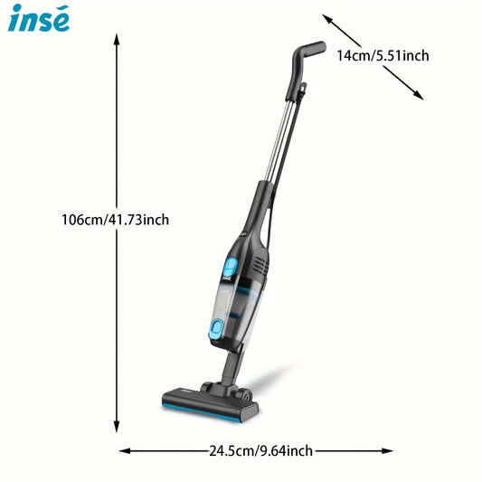 Cordless Stick Vacuum with 30 kPa Suction, 600W Motor and Bagless Dust Cup