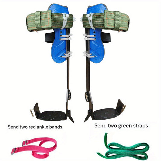 Tree Climbing Spikes Set with Adjustable Ankle Straps & Securing Straps