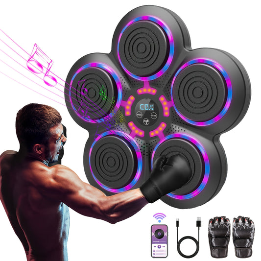 Wall-Mounted Boxing Machine with Wireless Music and Optional Upgraded Lighting