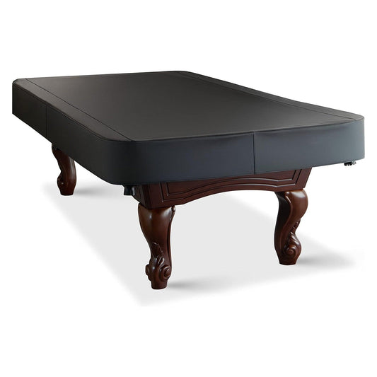 Leatherette Pool Table Cover with Cotton-Fleece Backing, Black, 7–9 ft Options
