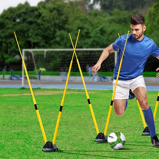 Agility Training Hurdle Bar Set with Adjustable Height and Storage Bag