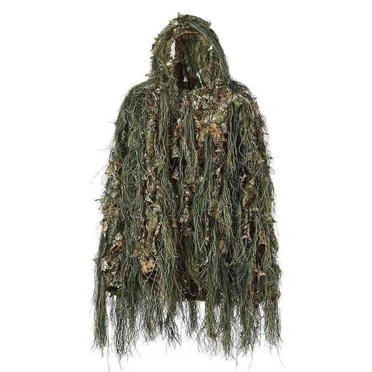 Leaf Camouflage Ghillie Cloak for Bird Watching and Wildlife Photography