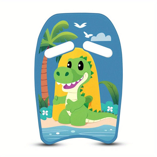 Kids Swimming Kickboard, Blue Dinosaur Foam Board for Pool Kick Practice