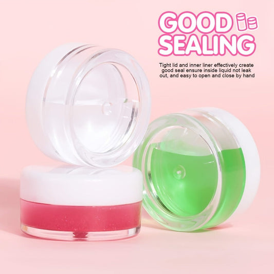 Mini Plastic Cosmetic Sample Jars with Lids, 5 g 60-Pack for Cream Portions
