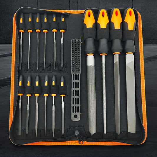 Rasp File Set, T12 Forged Alloy Steel for Woodworking & Metalworking, 14/16/17-Piece Options