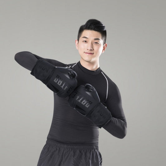 Boxing Training Gloves with 3-Layer EVA Foam, Mesh Palms and Adjustable Straps