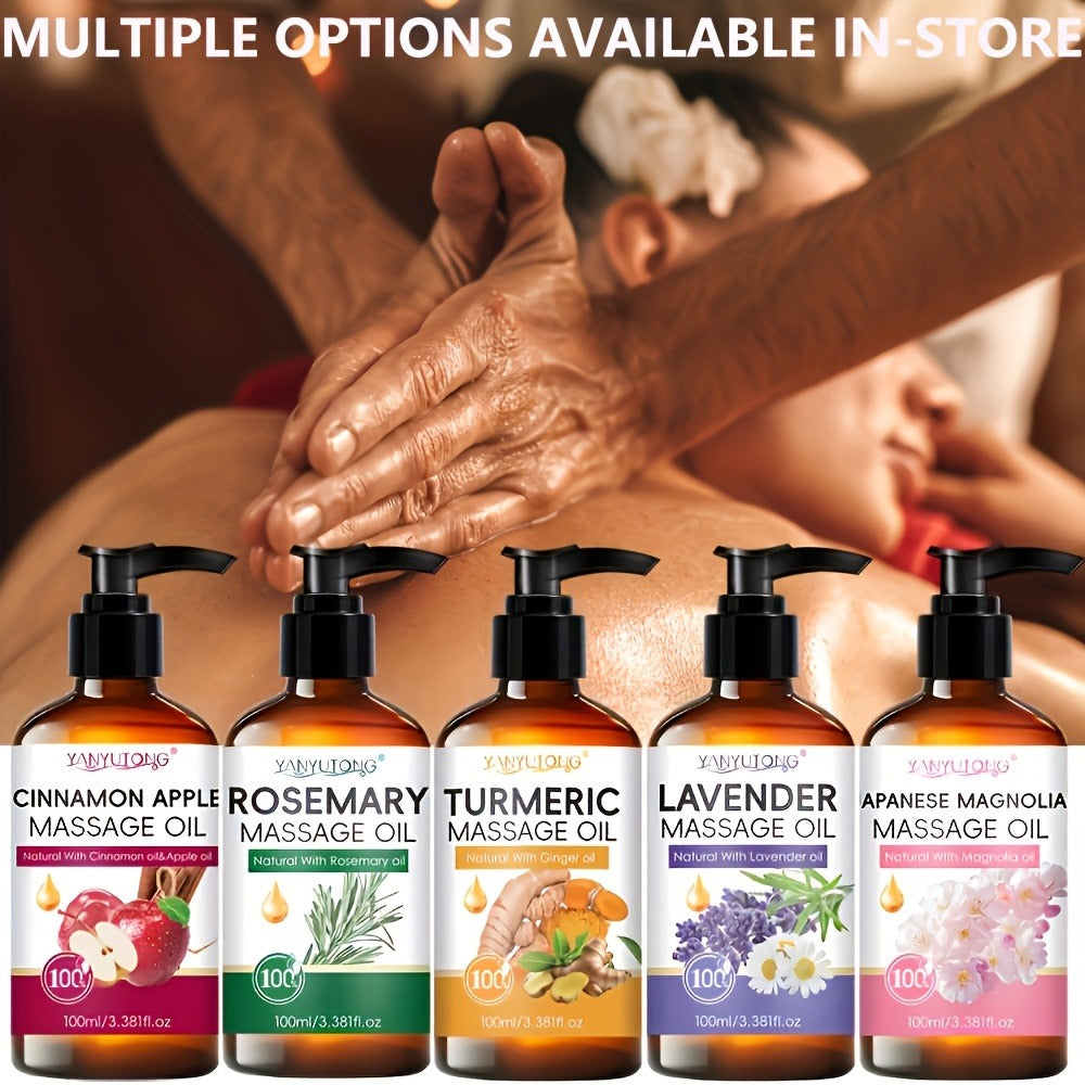 Cherry Blossom Couples Massage Oil with Glycerin 100ml - Nourishing Hydrating Aromatherapy Body Oil Natural Relaxing Floral Scent All Skin Types