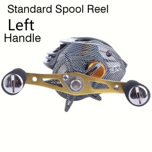 Lightweight Baitcasting Reel with Magnetic Brake, 22 lb Max Drag and Left or Right-Hand Options