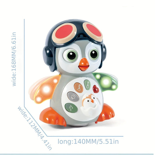 Dancing Penguin Toy with Music, Lights and Moving Floor Play