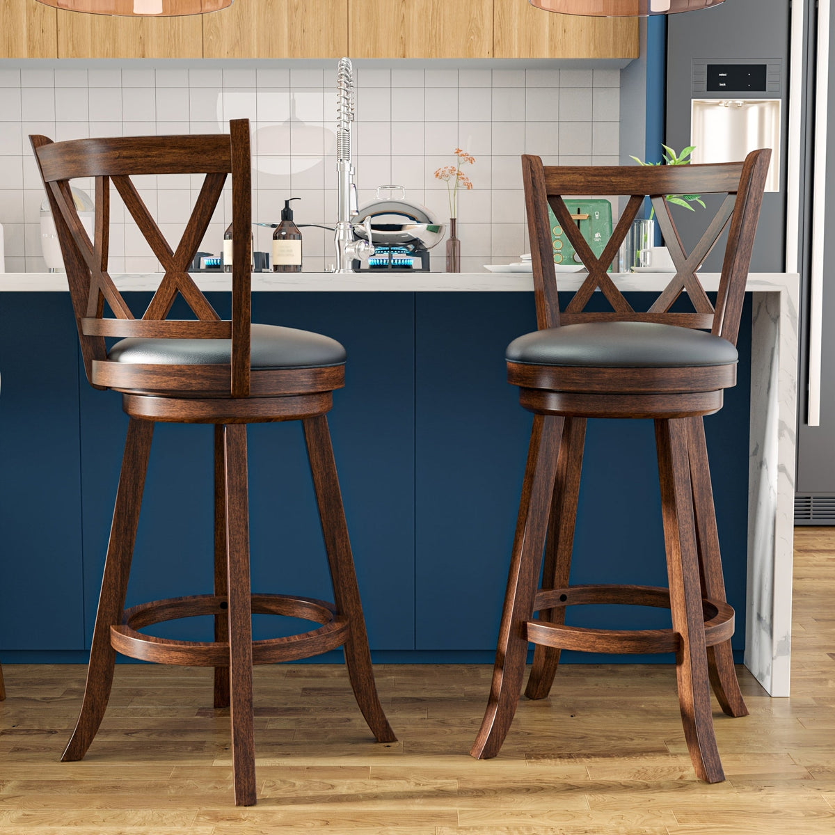 Bar Stool shown in the Brown, 29" option