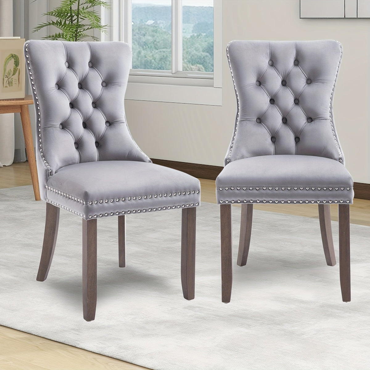 Dining Chair shown in the Light Gray option