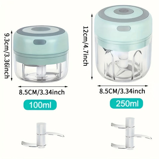 Mini Electric Garlic Chopper with USB Charging for Garlic, Ginger, Onion and Herbs