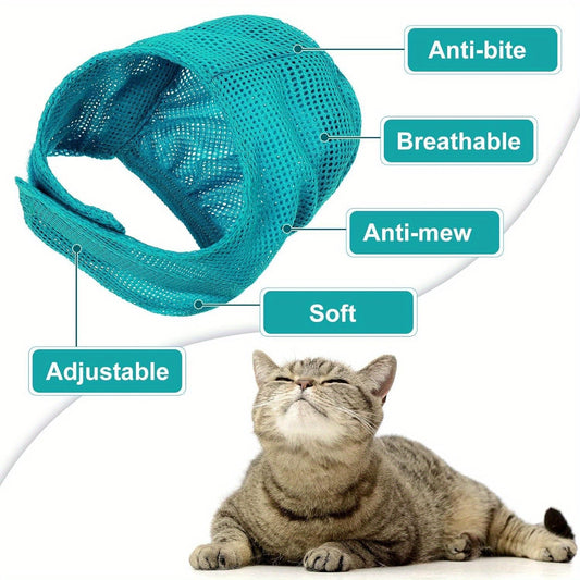 Cat Grooming Kit, 5-Piece Set with Bathing Bag, Nail Clippers, Comb, Brush & Net