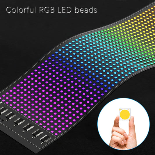 Flexible LED Display Screen, Programmable RGB Matrix, App & Remote Control