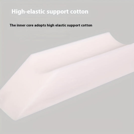 U-Shaped Leg Elevation Pillow with Flannel Cover, 50 x 20 x 15 cm