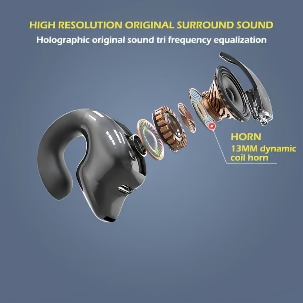 Lightweight Noise Cancelling Wireless Earbuds Handsfree Calls, Stylish Portable In-Ear Headphones USB Type-C Charging 5H Battery Life, Compatible with Smartphones, Perfect Gift for Men Women