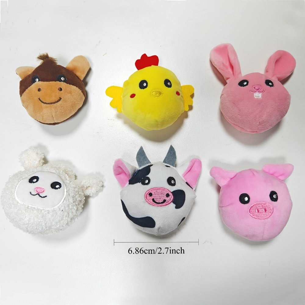 Farm Playset Baby Toy with 6 Plush Animals, Barn, Rattle, Crinkle & Mirror – Portable Sensory Learning Toy for Babies & Toddlers, Infant Activity Gift for Boys & Girls 0-12 Months