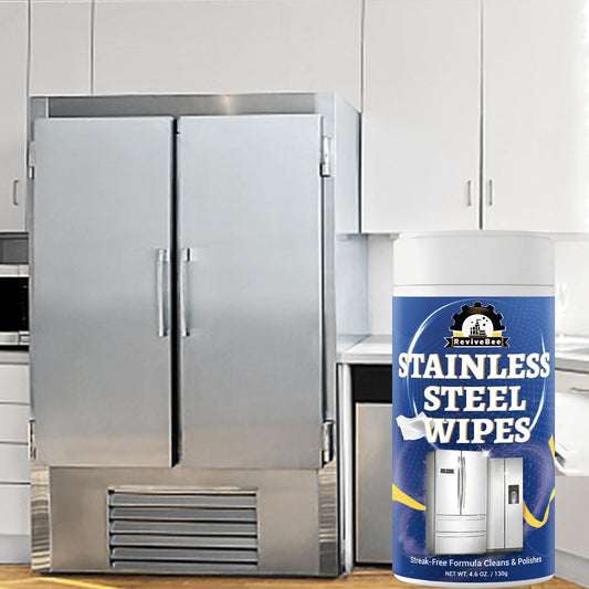 Stainless Steel Cleaning Wipes for Kitchen Appliances, 1 or 2 Barrels