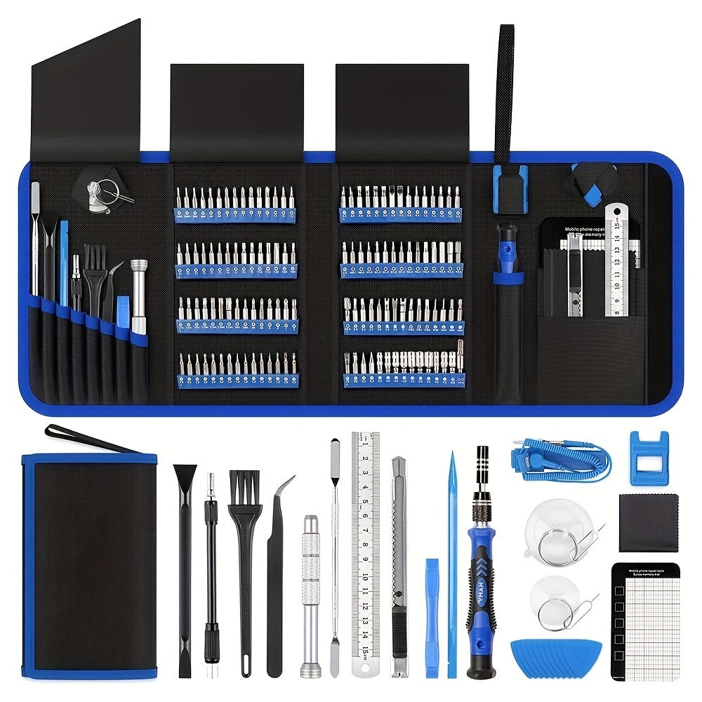 142-in-1 Electric Precision Screwdriver Tool Kit, Rechargeable Cordless Electric Screwdriver with 120 Bits & 22 Repair Tools, for iPhone MacBook PC Tablet PS4 Xbox Nintendo DIY Electronics Repair