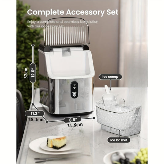 Countertop Ice Maker, 35 lb Nugget or 26 lb Bullet Models with Self-Cleaning
