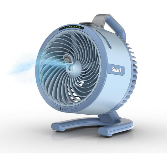 Portable Misting Fan, Shark FlexBreeze HydroGo Pro, Sky, Refurbished