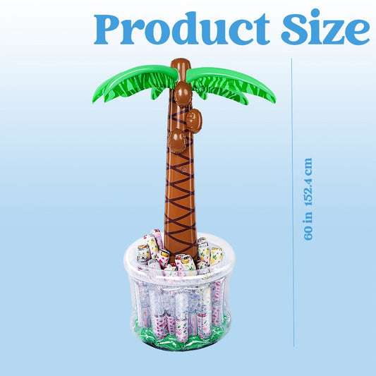 5-Foot Inflatable Palm Tree Drink Cooler & Ice Bucket for Tropical Parties
