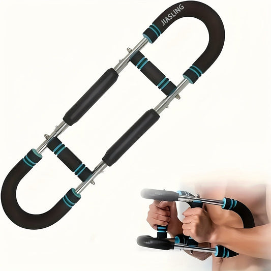 Arm Strength Trainer with U-Shaped Spring Bar and Detachable Design for Home Workouts