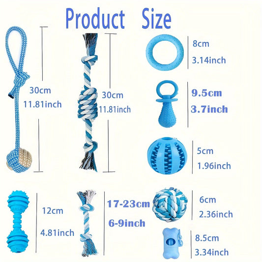 Puppy Toy Set for Small Dogs, Random Assortment in 3- or 12-Piece Packs
