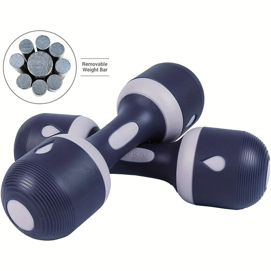 Adjustable Dumbbell with 5 Weight Settings, 2.1–11 lb, Pink or Black