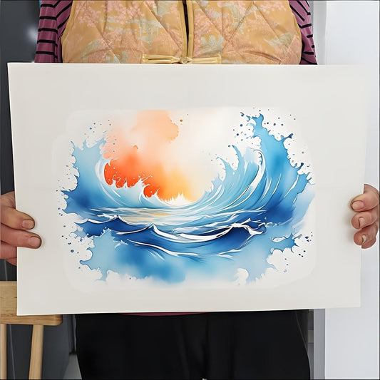 Cold Press Watercolor Paper, 50 Sheets in Two Sizes for Painting and Sketching