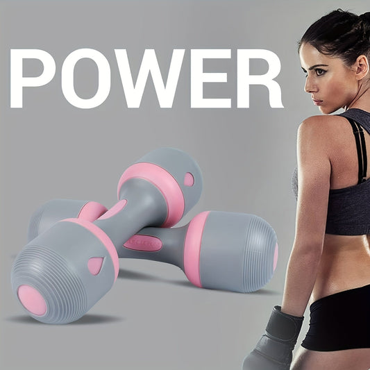 Neoprene Dumbbell Pair with Non-Slip Grip for Home Workouts, Black or Pink
