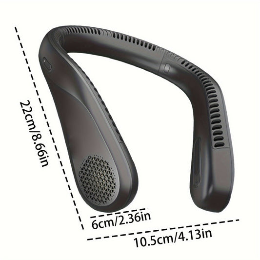 Bladeless Neck Fan with 4 Speeds, 66 Vents and USB-C Charging, Single or Bundle Options
