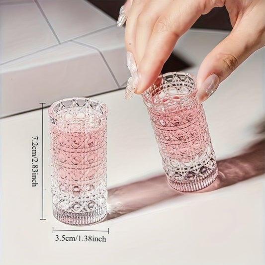 Shot Glass Set with Diamond Engraving, Dishwasher Safe, 4 or 6 Pieces