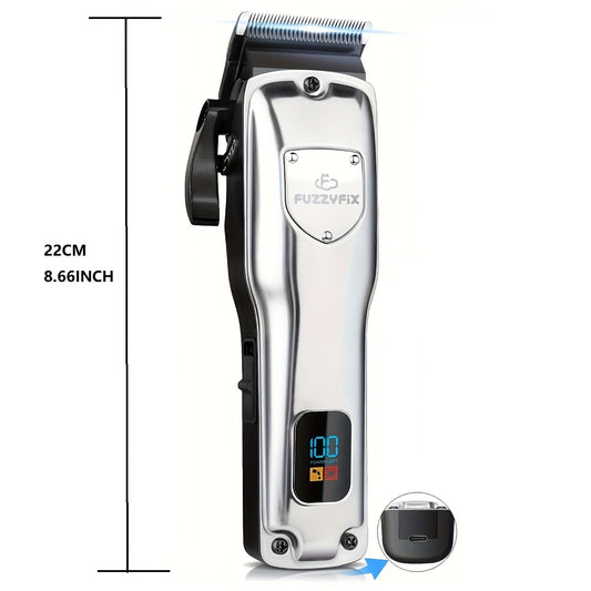 Dog Grooming Clippers Kit with Ceramic Blade, LCD Display & 8 Guards
