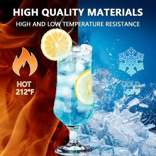 Highball Glasses Set of 12, 13 oz Crystal Tumblers for Mojitos and Cocktails