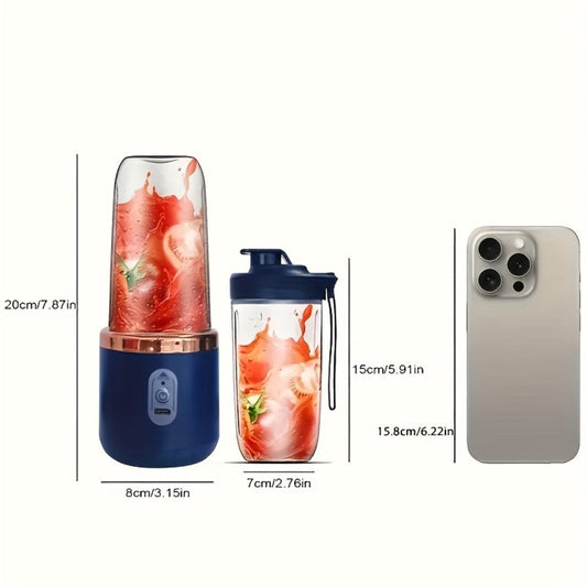 Portable Blender with USB Charging and 1500mAh Battery for Smoothies and Shakes