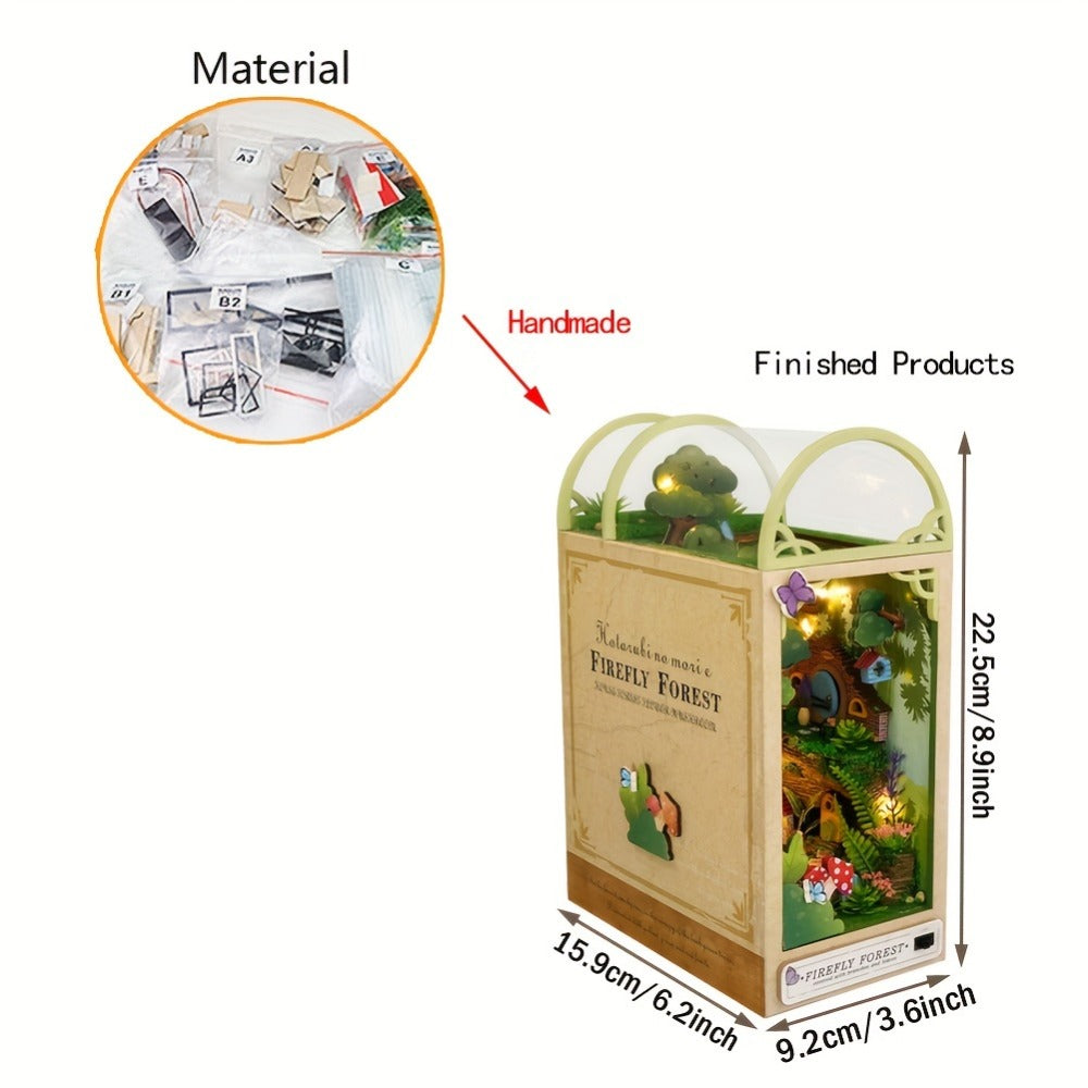 DIY Tiny House Book Nook Kit for Bookshelf and Desk Display