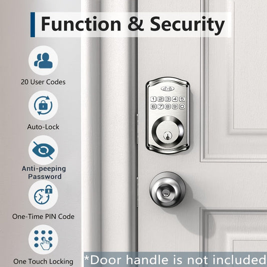 Tuya Smart Door Lock with Fingerprint, Keypad, Bluetooth and Vacation Mode