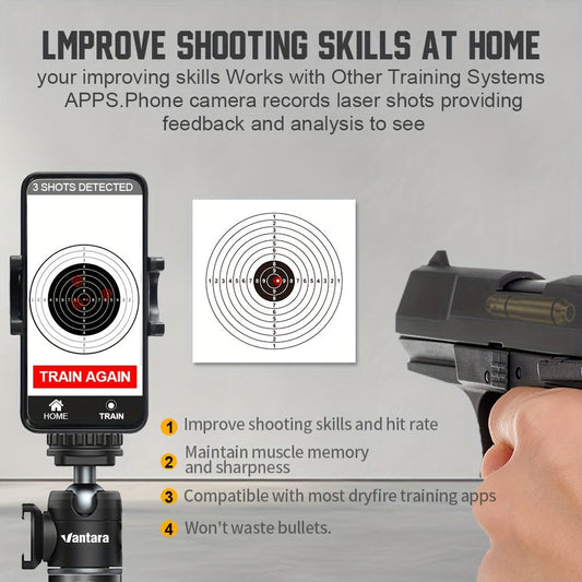 Dry Fire Laser Training Cartridge, 650nm Red Laser with Caliber-Specific Options